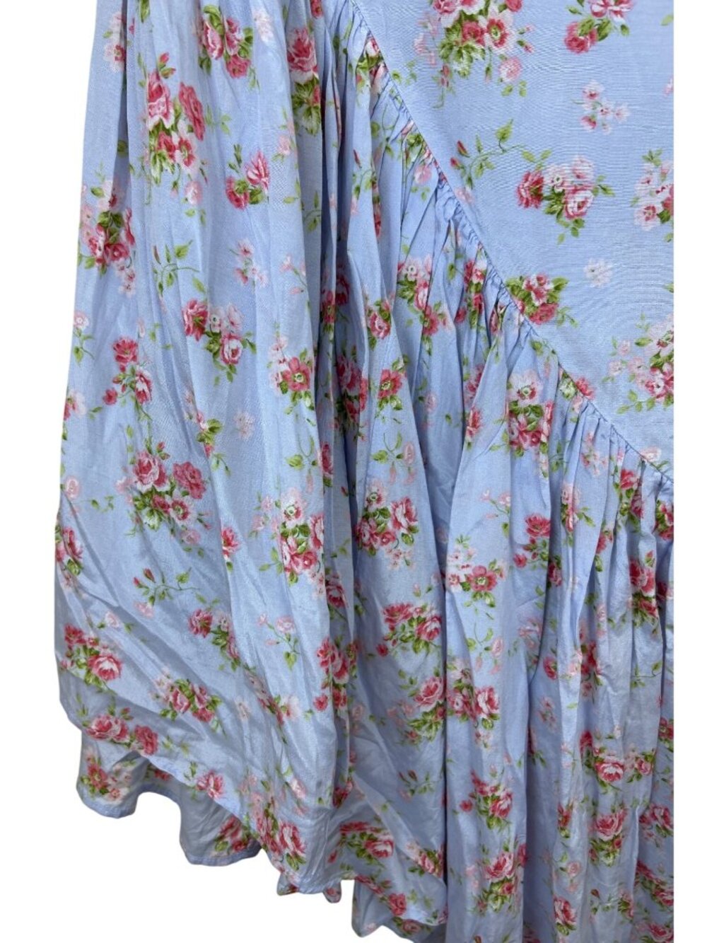 NWT Abercrombie & Fitch Sz M Floral Asymmetrical Coquette Ruffle Skirt Romantic - Picture 9 of 12